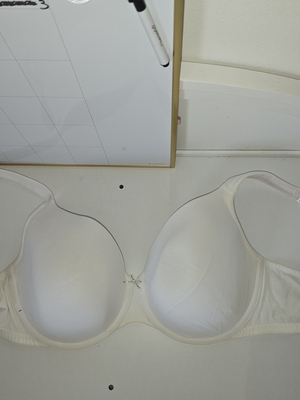 Cacique Smooth T-Shirt Bra in White/Cream